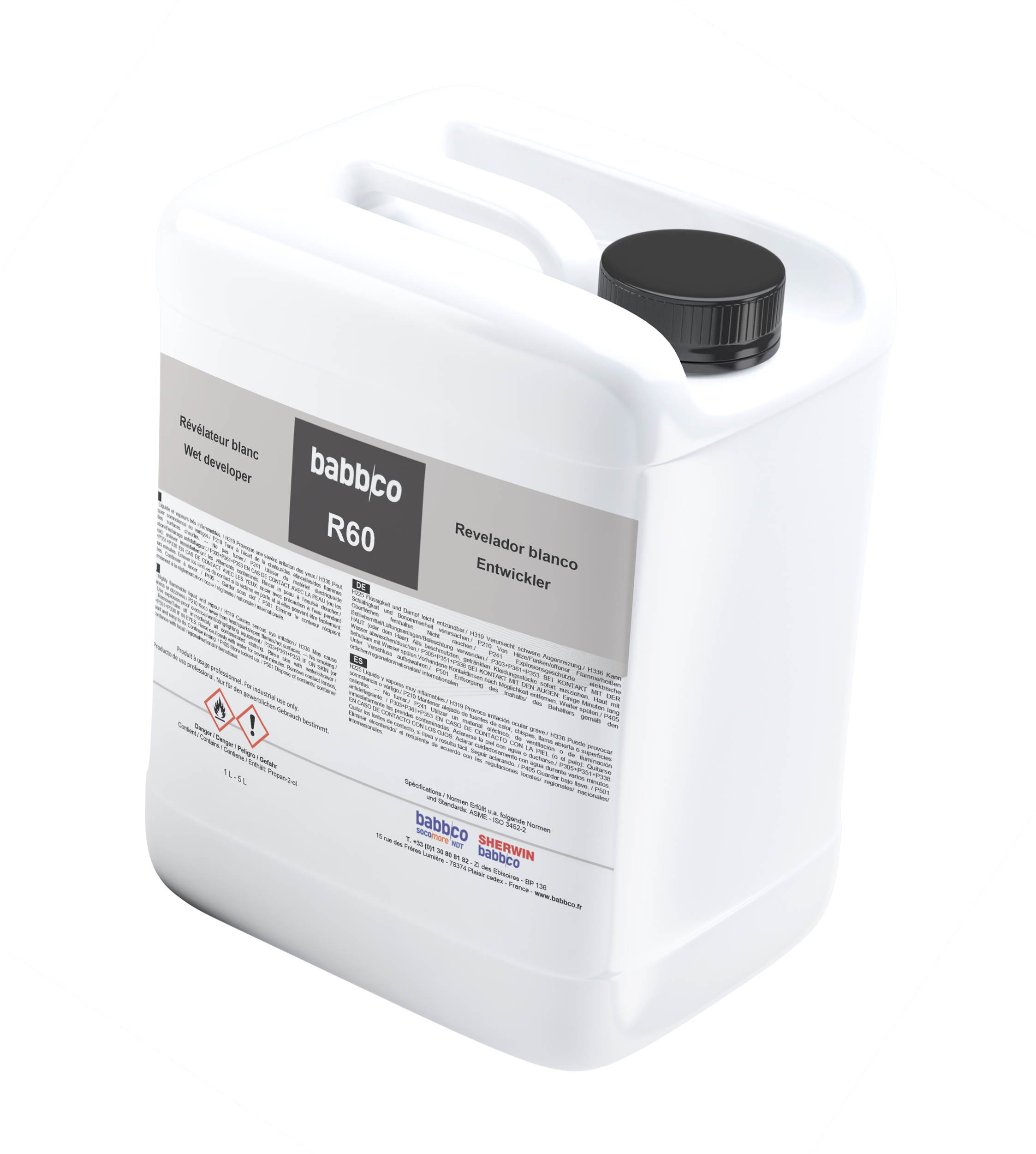 R60 REVELATEUR BLANC 5L BIDON
