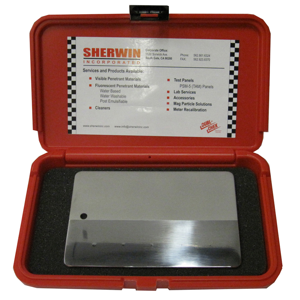 PSM5P TEST PANEL (1/2 GRIT-BLASTED-1/2 POLISHED)