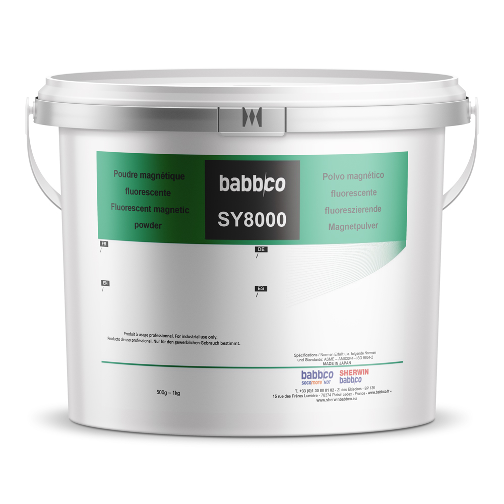 SY8000 POUDRE MAGNETIQUE FLUO 1KG BIDON (SNCF)