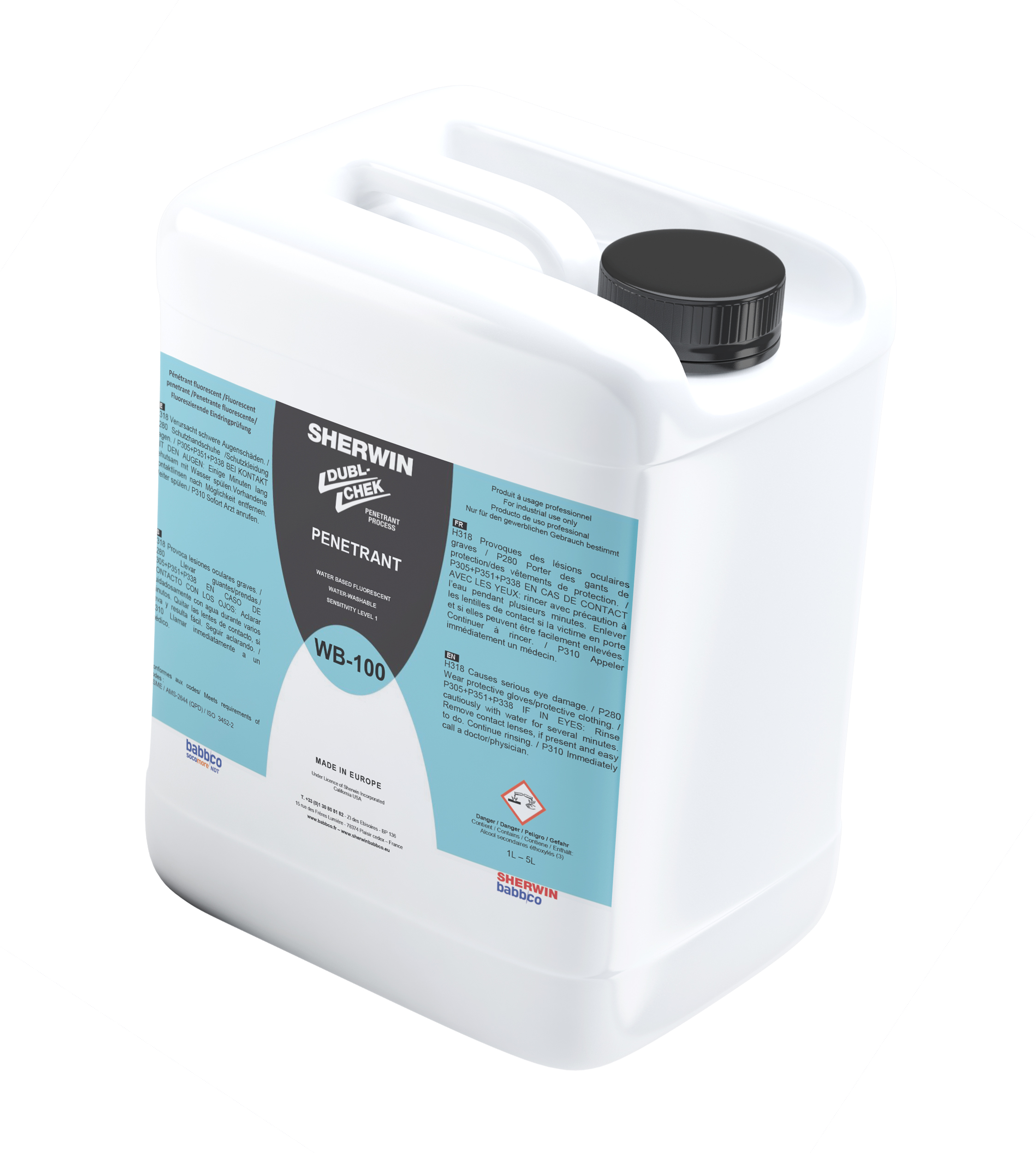WB100 PENETRANT FLUO BIO 5L BIDON NIVEAU 1 (AMS2644)