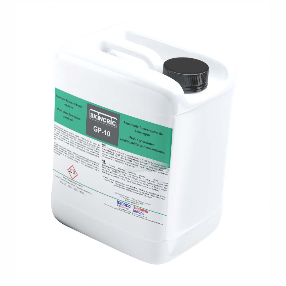 SKINCRIC GP-10 PENETRANT FLUO WW 10L BIDON NIVEAU 1