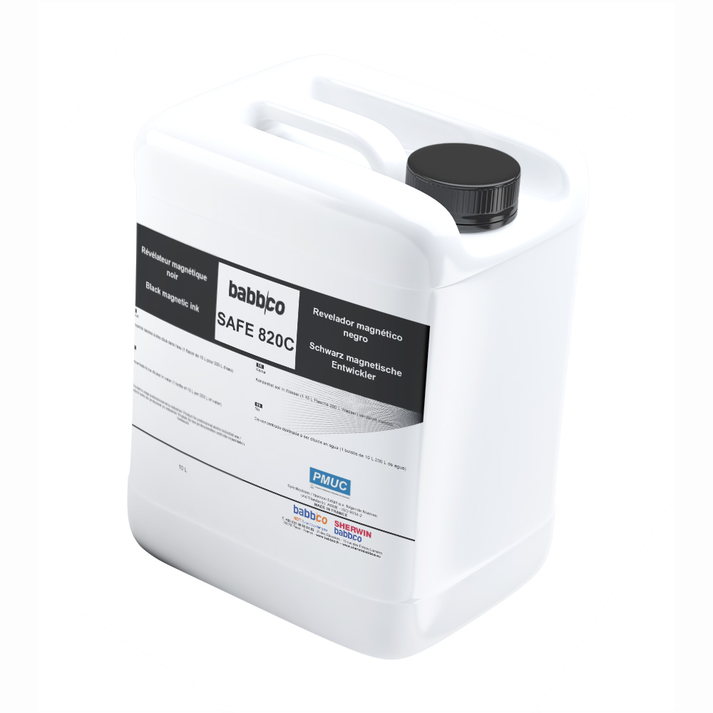 SAFE820C BLACK MAGNETIC DEVELOPER 10L PMUC