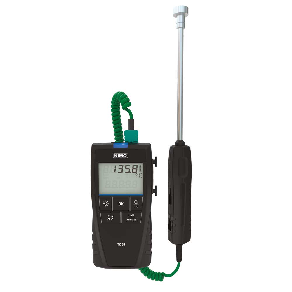 THERMOMETRE 1 VOIE TK61 + SONDE CONTACT-  CERTIF