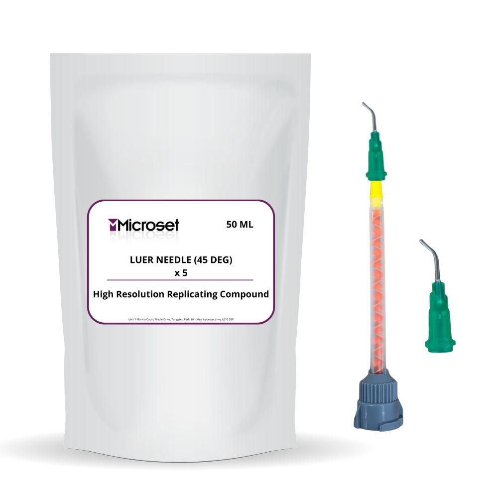 MICROSET LUER NEEDLE (45 DEG) x5