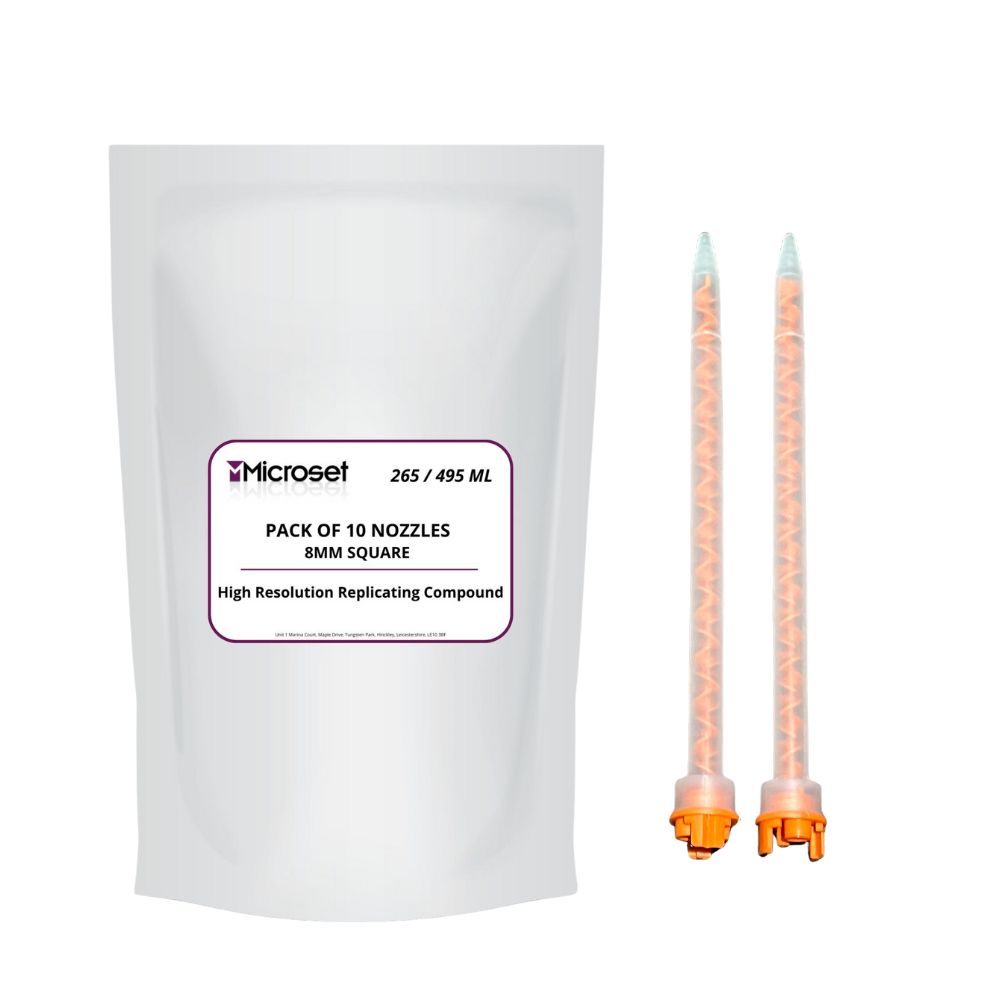 PAQUET DE MELANGEURS STATIQUES CARRÉ MICROSET 8MM x10