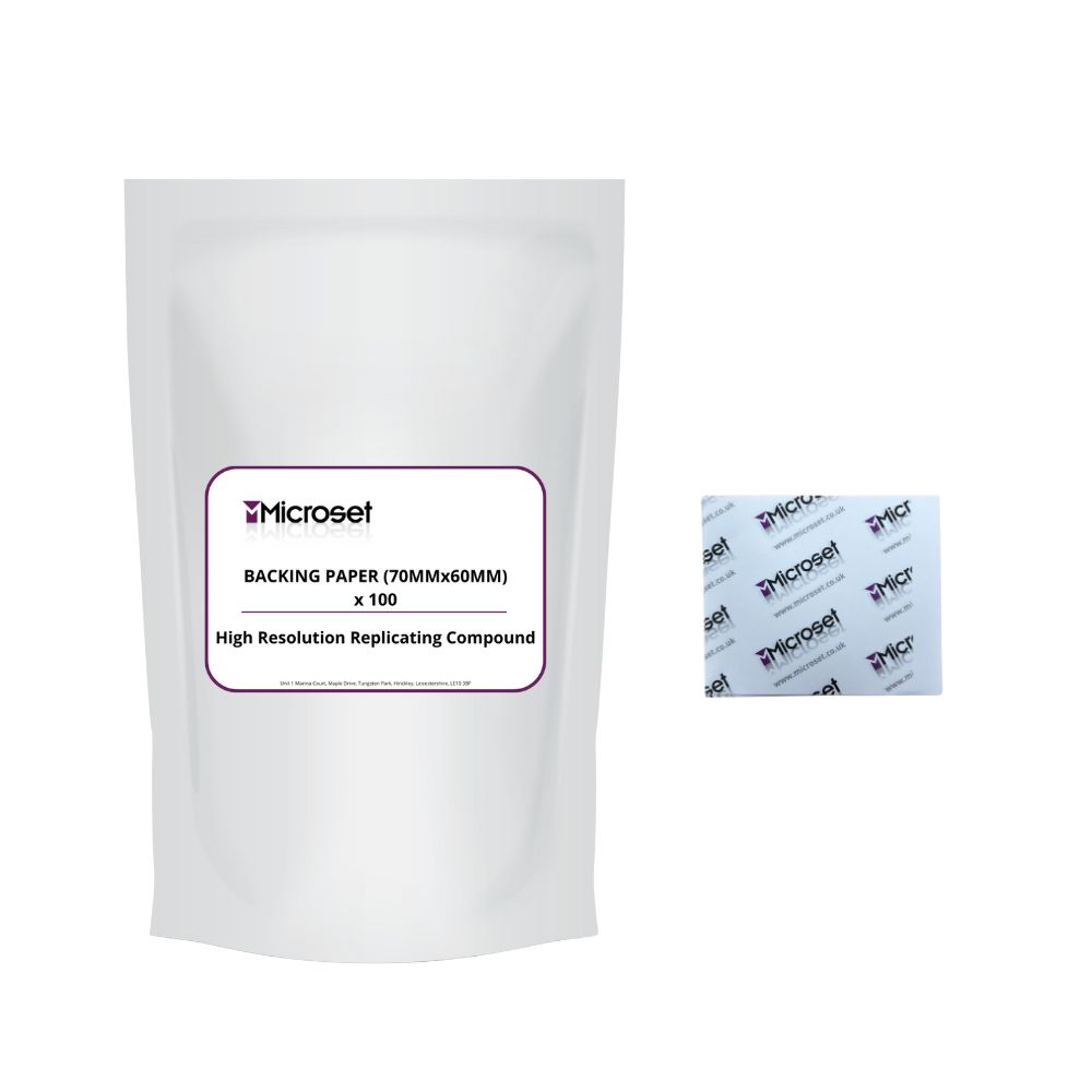 MICROSET BACKING PAPER 70MMx60MM (x100)