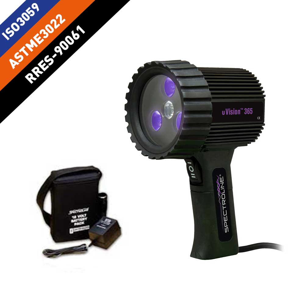 UVISION LAMP 365, STANDARD, BATTERY 2.4M-CORD RR